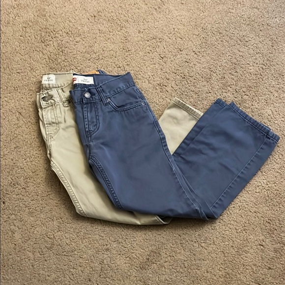 Levi's Other - Boys Levi’s 514 Straight  (lot of 2) blue and tan colors